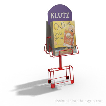 High Quality Metal Floor Standing Book Display For Sale